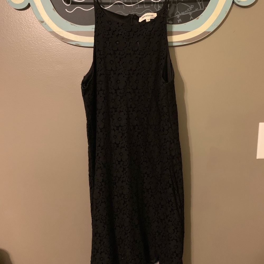 Black mini lace dress!